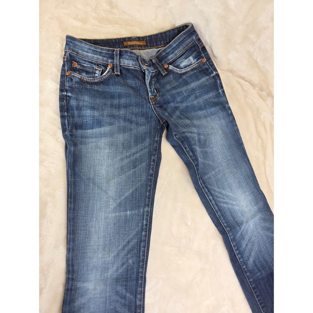David Kahn Women's Skinny Jeans - Medium Blue Wash